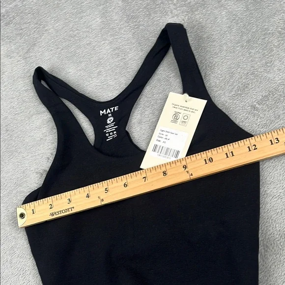 NEW MATE The Label XS Organic Cotton Stretch Black Tank, Midi Cropped Leggings - Picture 10 of 14
